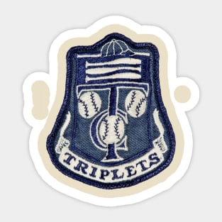 Binghamton Triplets Logo Patch Sticker